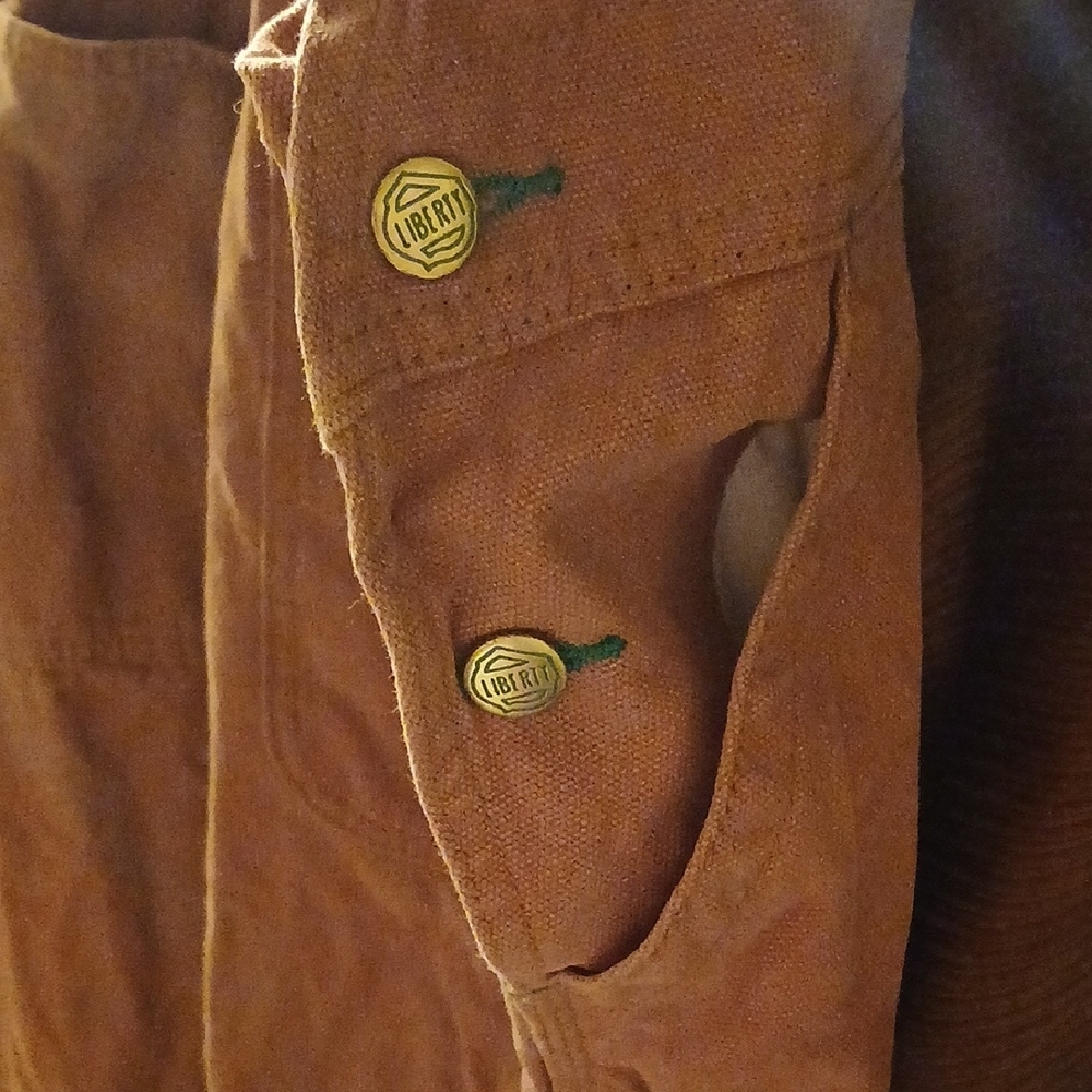 Liberty Rust-Brown Overalls with Green Trim - Picture 8 of 13